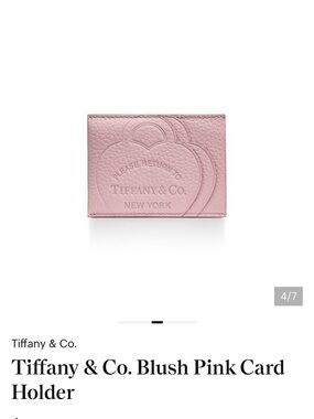 Cardholder with Tiffany pouch